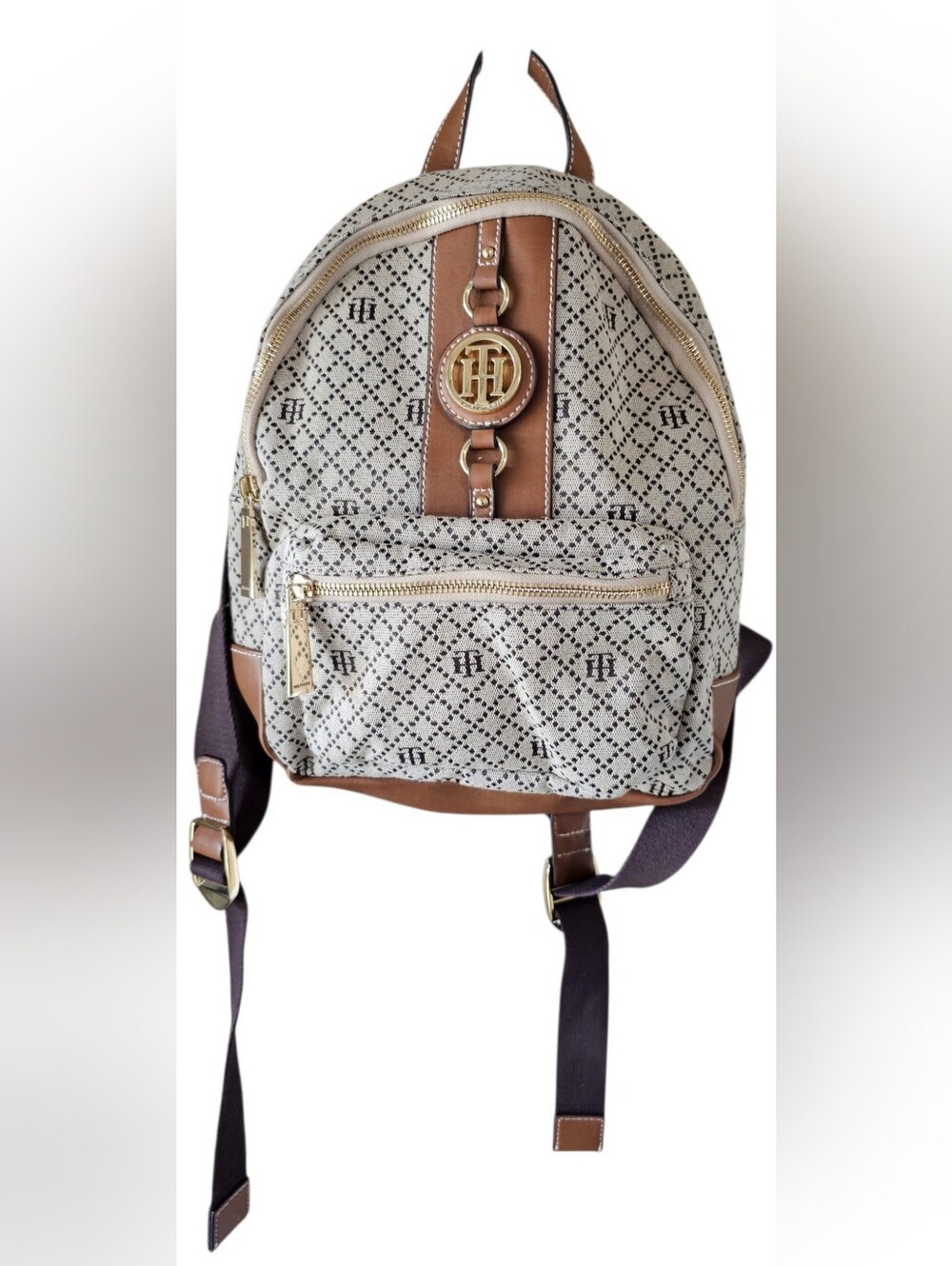 Tommy Hilfiger Jaden Monogram Jacquard Mini Backpack Never Worn